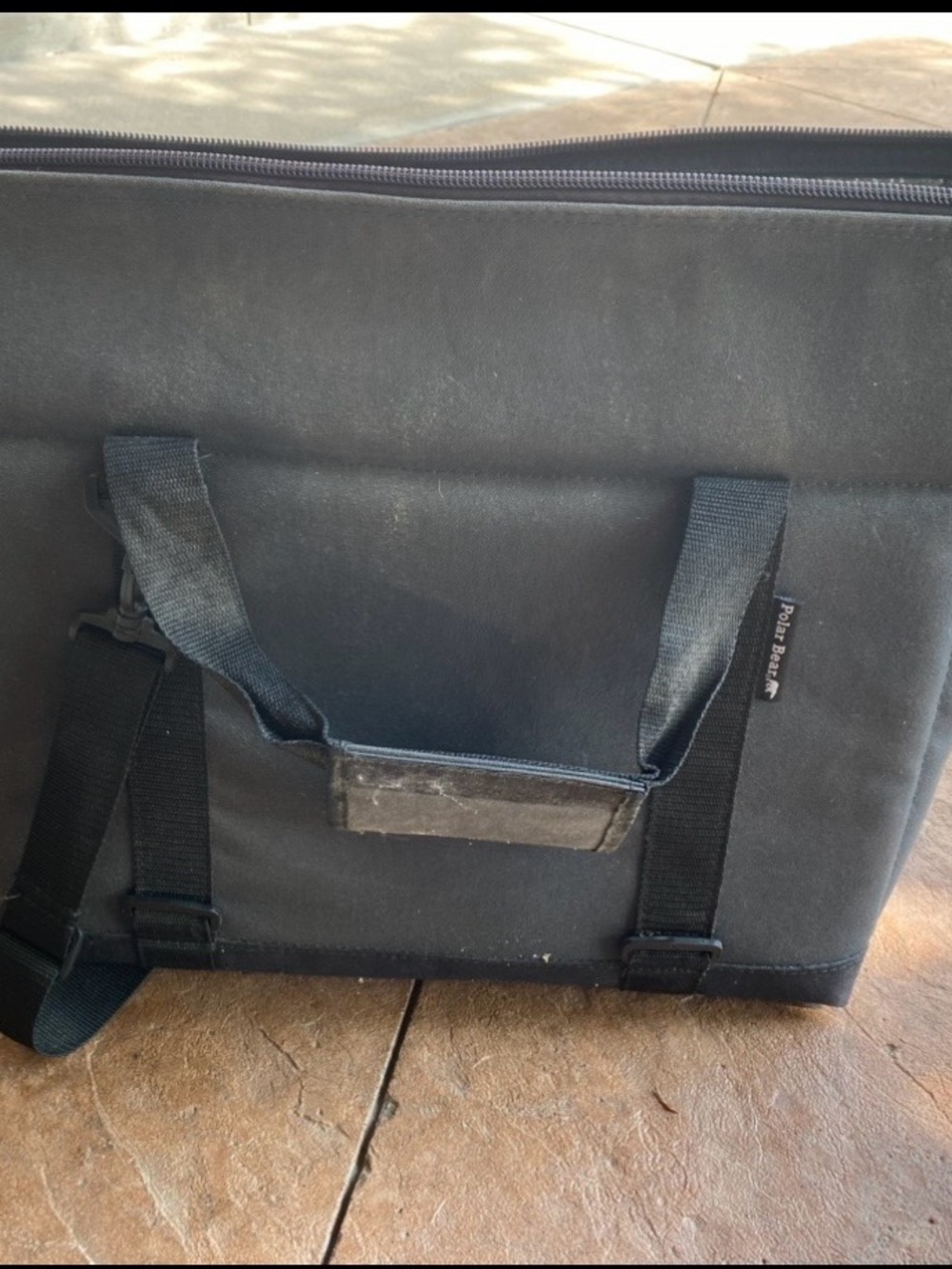 Insulated zip top cooler bag